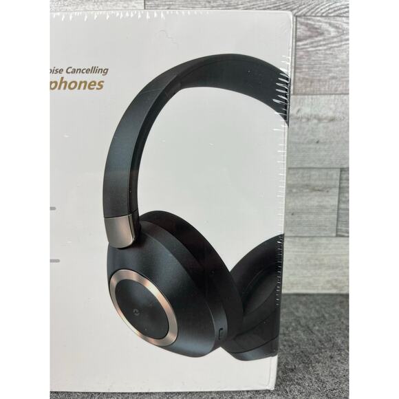 New EAORUL ACTIVE NOISE Cancelling H30 Headphones Black With Bag & Cables NIB - Picture 5 of 7